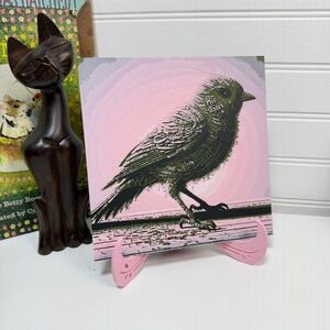 Uniquely Colored Bird Wall Art, Textured Art, Hueforge Art